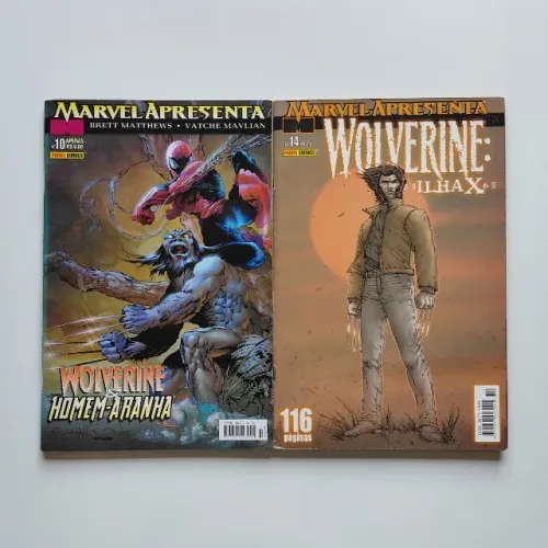 Wolverine & Homem-Aranha: Mitos e Lendas + Wolverine: Ilha X - Marvel Apresenta 10 e 14