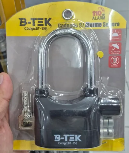 CADEADO PARA BICICLETA/MOTOCICLETA COM ALARME