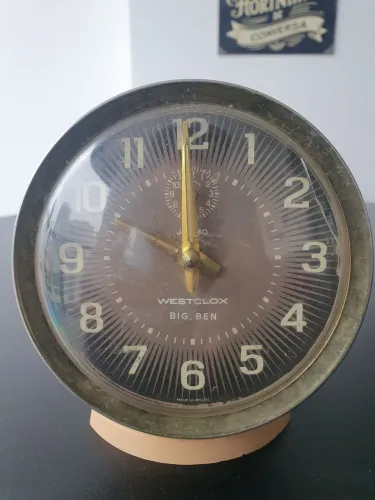 Relógio Despertador Antigo Westclox Big Ben