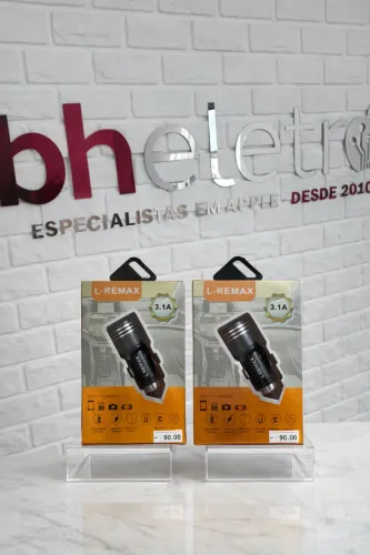 Carregador Veicular L REMAX 3.1A Turbo Novo Pronta Entrega