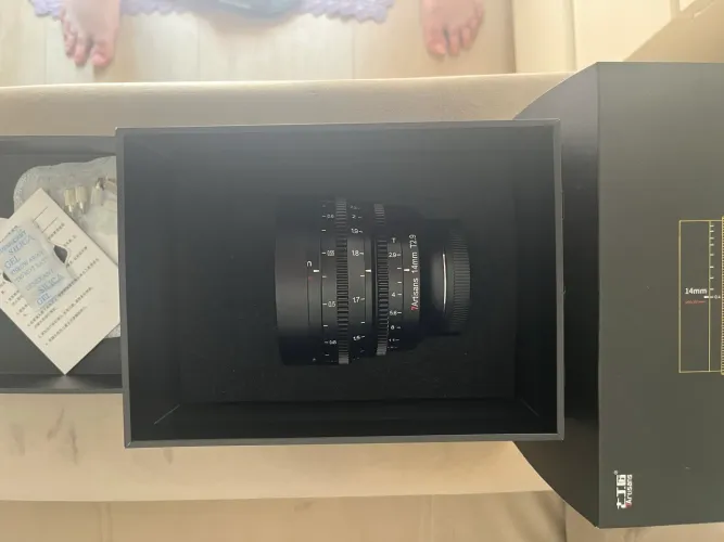 Lente cine sony 14mm 7artisans 2.9