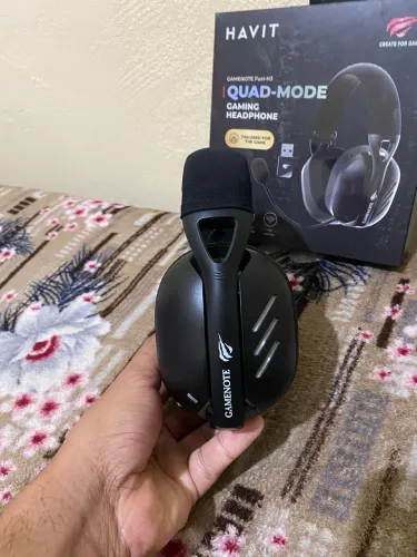 Havit Fone de Ouvido Headset Gamer Fuxi-H3 Black Com Fio e Sem Fio