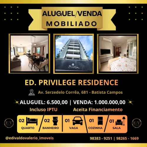 Alugo apartamento em Batista Campos