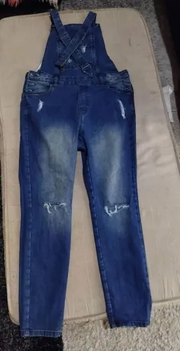Macacão jeans feminino n44