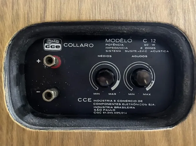 Caixas cce collaro 3 vias raridade impecável show na oferta so 1999,99 o par