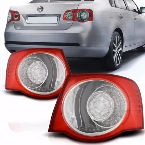 Par Lanterna Traseira Canto Jetta 2008 2009 2010 Com Led