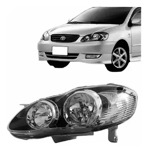 Farol Mascara Negra Corolla Fielder 2003 05 A 2008