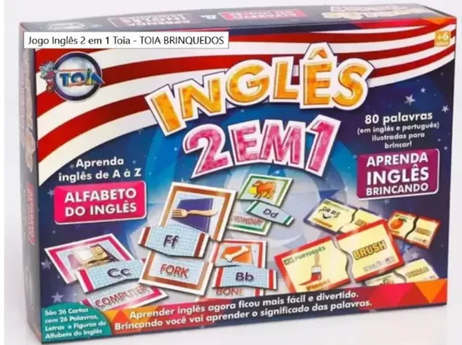 Jogo Inglês 2 em 1 Toia