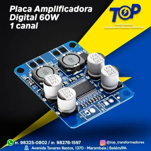Placa Amplificadora 60w 1 canal TPA 3118