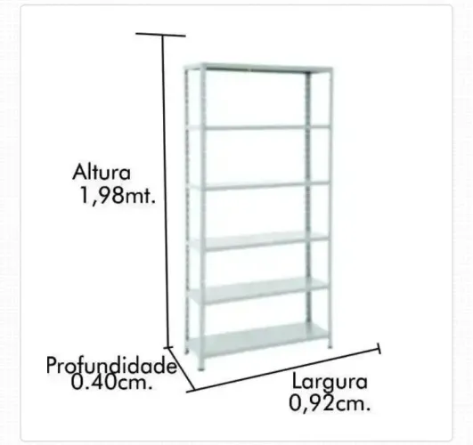 Estante aço 40 cm