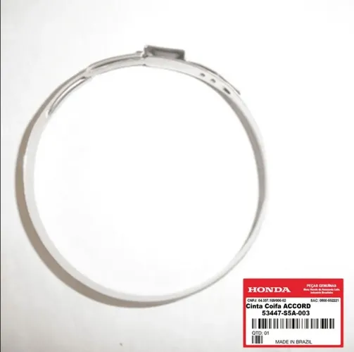 Abraçadeira coifa cx direção Honda Civic G7 G9 01/05  12/16 Accord 13/17 ref 53447 S5A 003