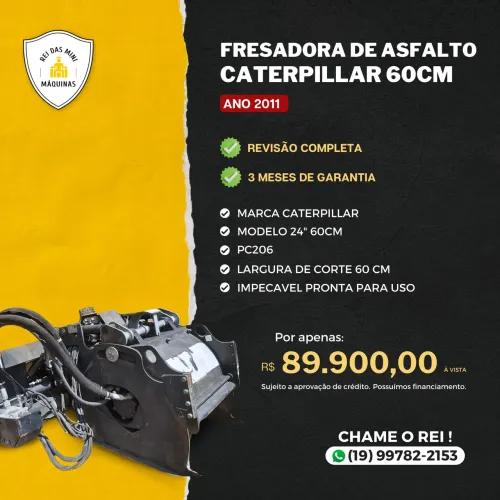 Fresadora Asfalto Cat PC206 Revisada 