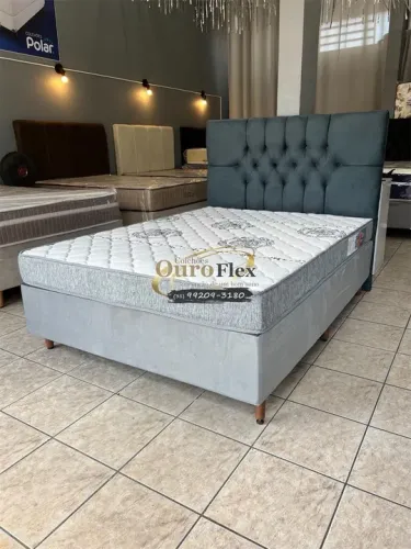 Cama box com colchão D33 pronta entrega 