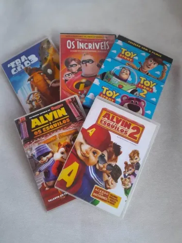 DVD infantil (5 por 45 reais) diversos títulos - ler descrição