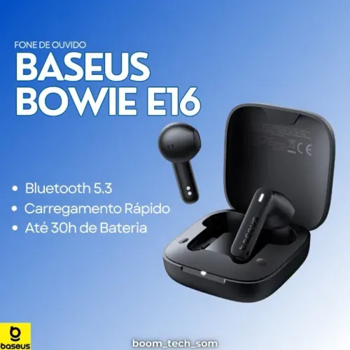 Fone Sem Fio Baseus Bowie E16 Bluetooth | Garantia | Auricular | Pronta Entrega