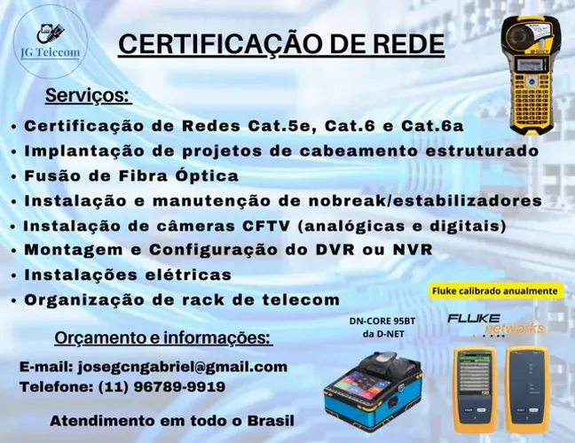Cabeamento e certificação 