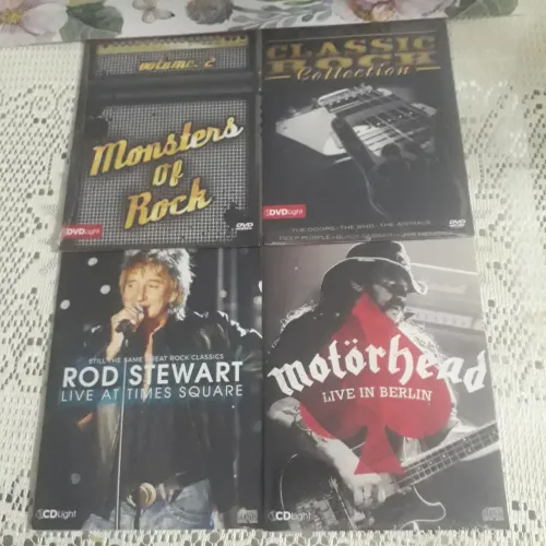 Coleção de DVDs de Rock
