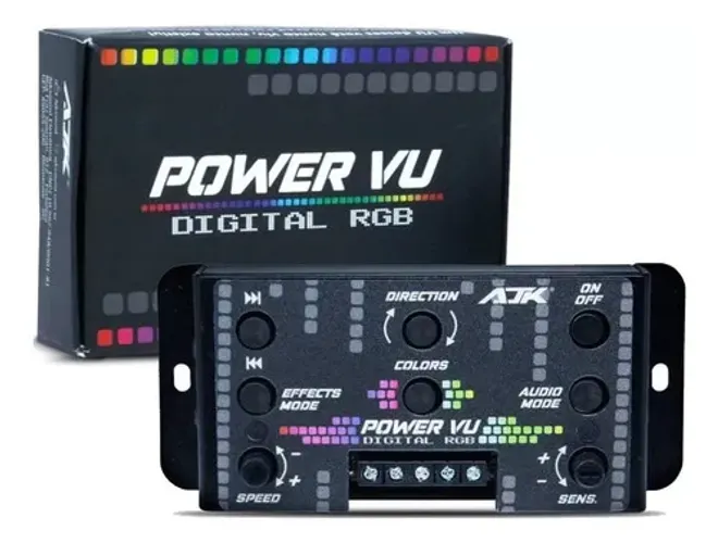 Central Ajk Sound Power Vu Digital - Faróis Rgb Rítmico