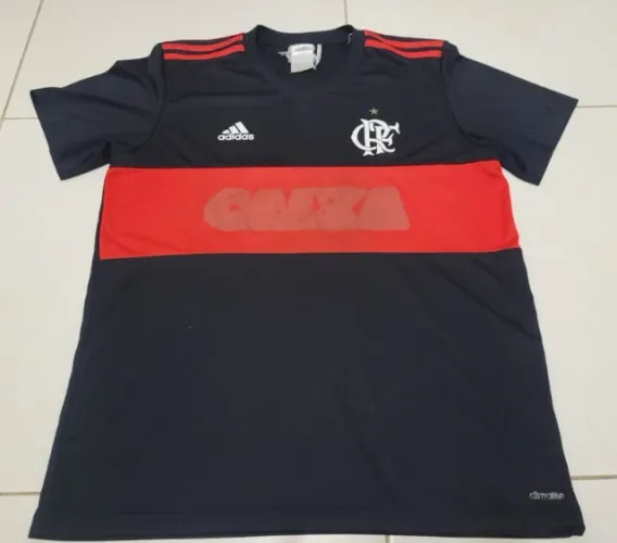 Camisa Oficial Flamengo adidas Preta Tamanho G 2014