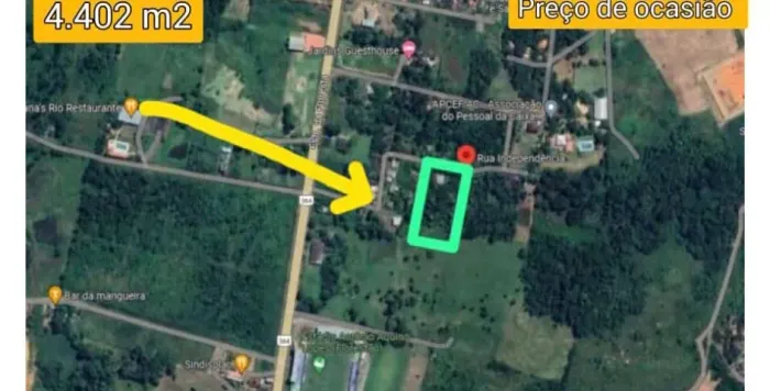 Preço de Oportunidade. Terreno de 4400m2, dentro de Rio Branco, ótimo investimento! 