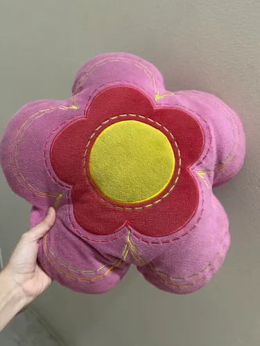 Almofada de flor rosa
