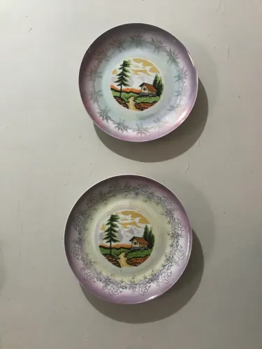 Pratos de porcelana parede português 