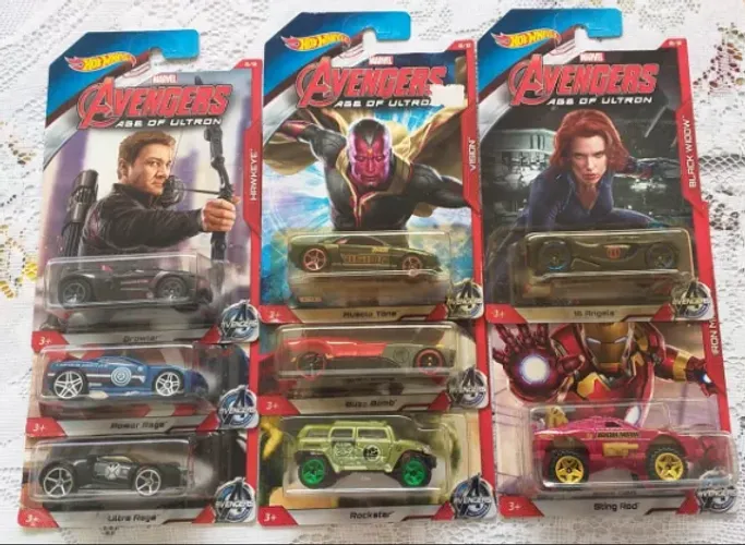 Hot Wheels Miniaturas de Coleção Avengers Age Of Ultron - 17jcd