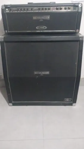 amplificador behringer e caixa de som