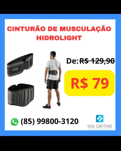 Cinturão de Musculação Hidrolight NOVO
