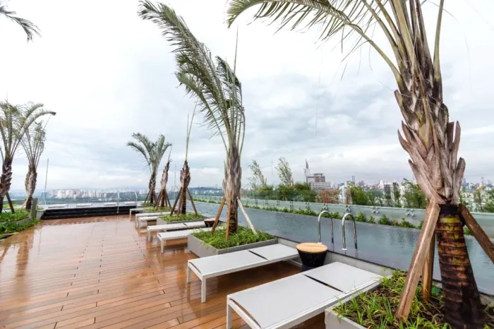 Apartamento para alugar com 1 suíte no condomínio River One, São Paulo - SP