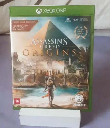 Kit Livro + Jogo Assassins Creed Origins - Xbox One - 4K UltraHD + Livro Irmandade.