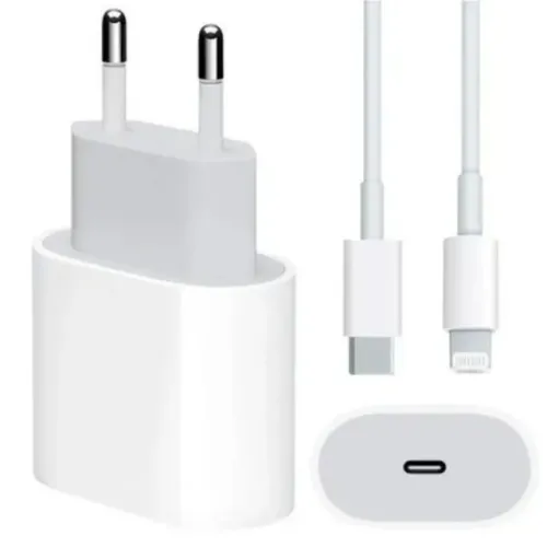Carregador de Celular para Iphone - Todos os modelos até 14 Pro Max Completo Fonte + Cabo
