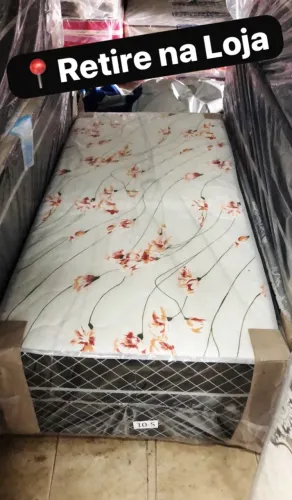 Cama box solteiro nova