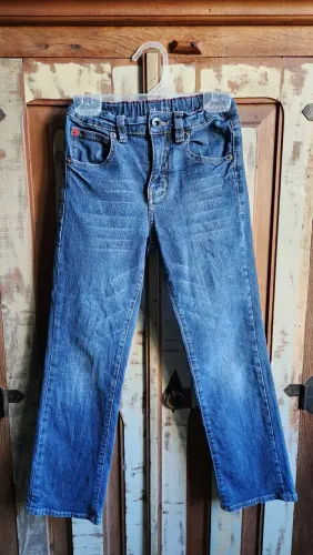 Calça Jeans Infantil - 5 - Cintura Ajustável- MEDIDAS em Informações Adicionais