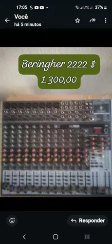 Mesa de som Beringher 2222