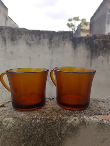 Canecas de Vidro Âmbar