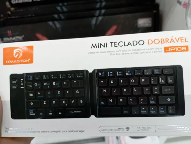 Mini Teclado Dobrável Bluetooth Hmaston jp106