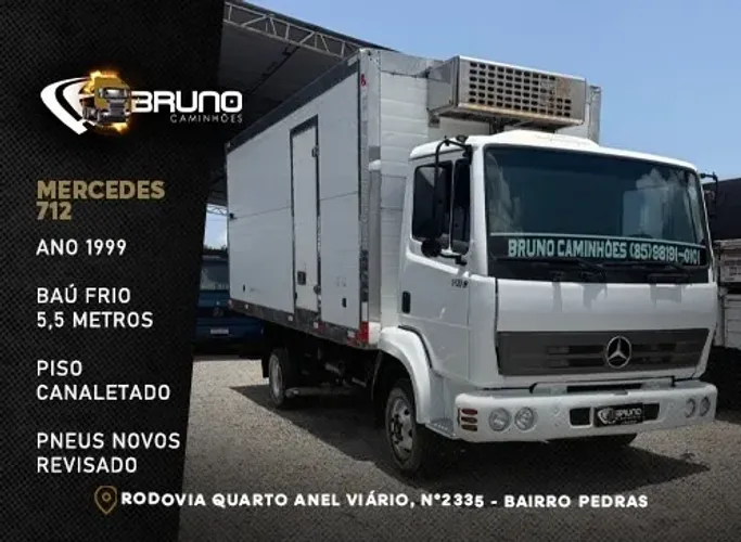 Caminhão Mercedes 712 / ano 99 / Baú frio 