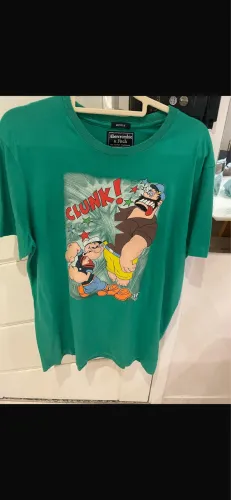 Camiseta Abercrombie & fitch popeye novíssima tamanho G