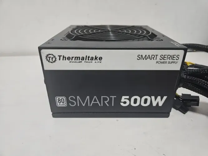 Fonte Thermaltake TT Smart ATX 500W, 80 Plus White, PFC Ativo, Preta