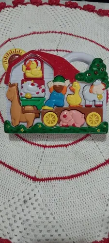 Brinquedo infantil musical fazendinha sons animais
