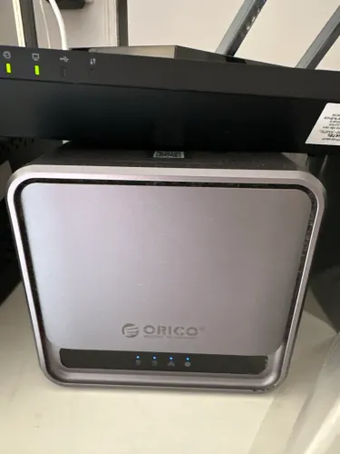 NAS servidor storage Orico dual bay RAID + 2x 16tb Seagate IronWolf Pro