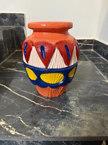 Vaso Decorativo Pintado à Mão