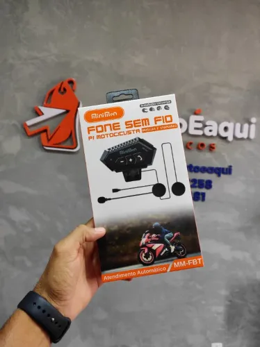 Intercomunicador Bluetooth Minimen MM-FBT - Comunicação Segura para Motociclistas