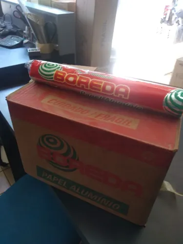 Papel Alumínio BOREDA - Qualidade para sua cozinha! CAIXA C/25 UNIDADES 