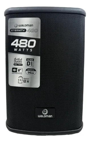 Caixa Amplificada 8 Portátil Ativa Bateria Waldman-et-480 480 watts