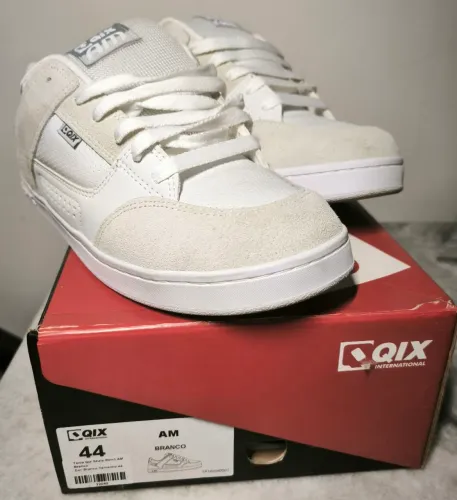 Tênis Qix Skate Retro AM Branco 44 - Novo original
