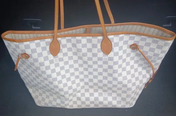 Bolsa Louis Vuitton Damier Azur Neverfull MM Shoulder Bag