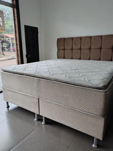 CAMA BOX DE LUXO SUPER KING 2.P3X1.93 À PRONTA-ENTREGA 