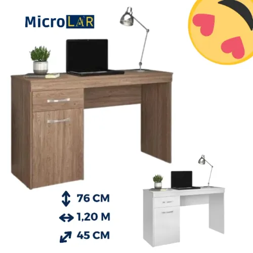 Escrivaninha Home Office Polaris - 12 Meses de Garantia